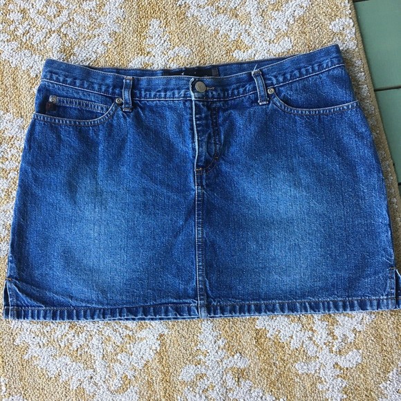 Y2K Jolete Denim Mini Skirt Women's 13/14 Medium Wash 100% Cotton VTG - Picture 6 of 10